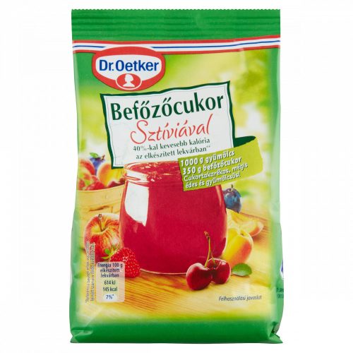 Dr. Oetker befőzőcukor sztíviával 350 g