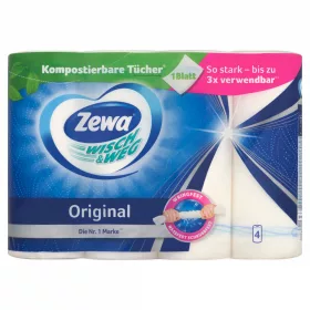   Zewa Wisch & Weg Original háztartási papírtörlő 2 rétegű 4 tekercs