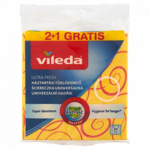 Vileda Ultra Fresh mikroszálas háztartási törlőkendő 3 db