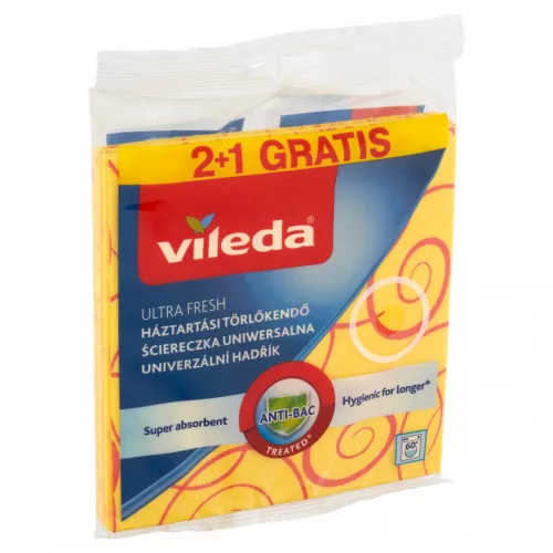 Vileda Ultra Fresh mikroszálas háztartási törlőkendő 3 db