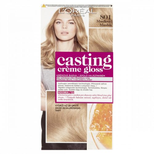 ĽOréal Paris Casting Creme Gloss hajszínező 801 Mandula 48 +72 +60 ml