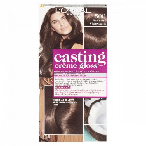 ĽOréal Paris Casting Créme Gloss hajszínező 500 Világosbarna 48 +72 +60 ml