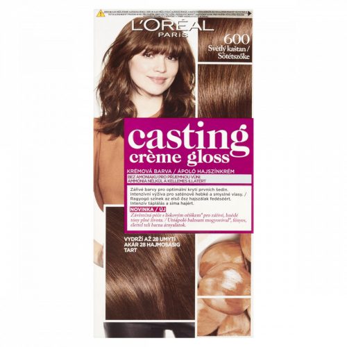 ĽOréal Paris Casting Creme Gloss hajszínező 600 Sötétszőke 48 +72 +60 ml