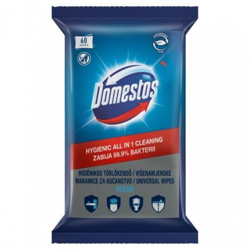 Domestos higiénikus törlőkendő 60db Ocean