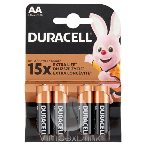 Duracell Basic AA elem - DL 4db