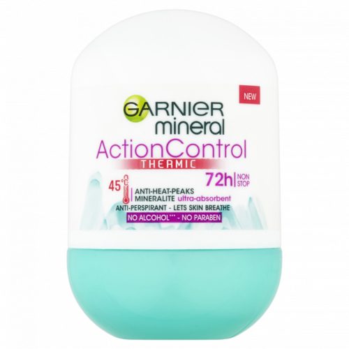 Garnier Mineral Action Control Thermic akár 72 órás izzadásgátló golyós dezodor 50 ml