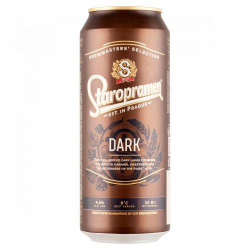 Staropramen Dark minőségi barna sör 4,4% 0,5 l