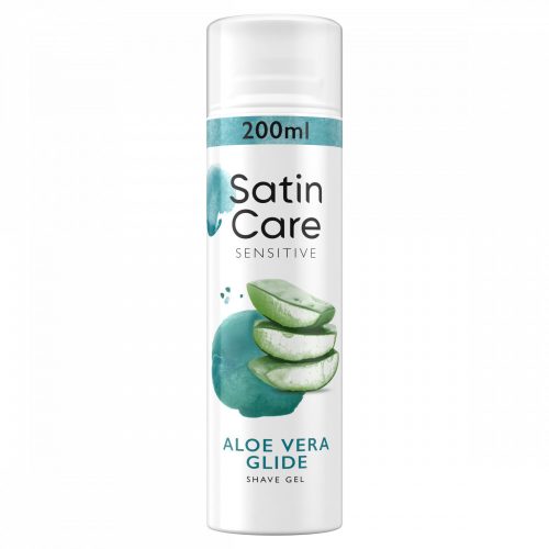 Gillette Satin Care Sensitive Aloe Vera Glide Borotvazselé, 200 ml