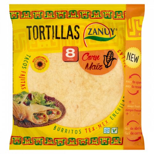 Zanuy kukorica tortilla 8 db 320 g