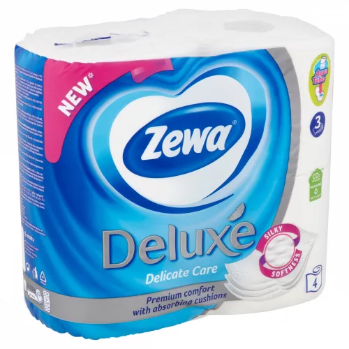 Zewa Deluxe Toalettpapír 3r. Feher 4tek