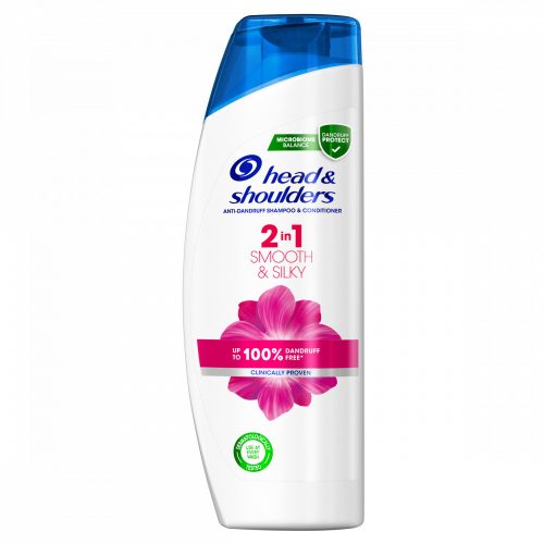 Head & Shoulders Smooth & Silky 2az1-ben Sampon És Balzsam Az Akár 100%-os Korpamentességért