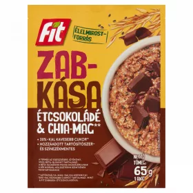   Fit reggeli zabkása CHIA maggal és étcsokoládéval ízesítve 65g/ 20/