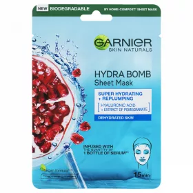 Garnier arcmaszk Aqua Bomb - gránátalma (kék) 32g