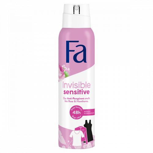 Fa Invisible Sensitive izzadásgátló deospray rózsa és galagonya illattal 150 ml