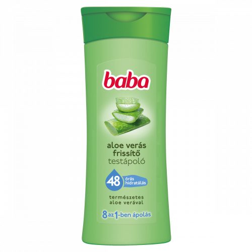 Baba aloe verás frissítő testápoló 400 ml