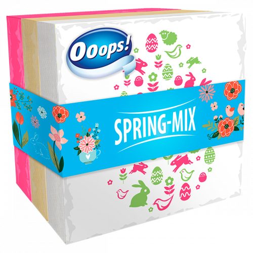 Ooops! Spring-Mix szalvéta 33 x 33 cm 3 rétegű 60 db