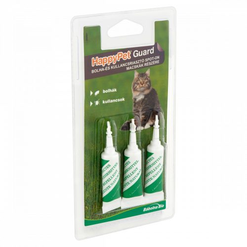HappyPet G.Bolha,K.riasztó spot-on macska 3x2ml