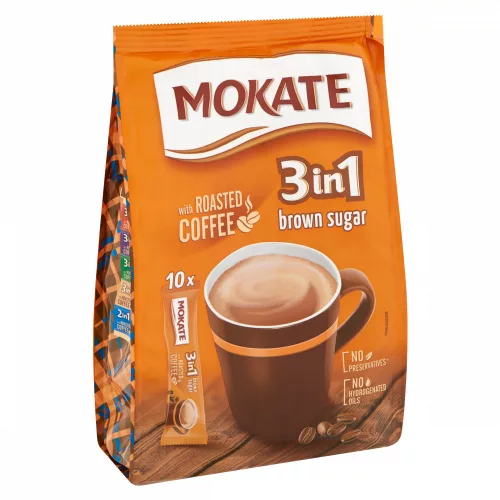 Mokate instant kávé 3in1 10*17g Gold (Barna cukorral) Új