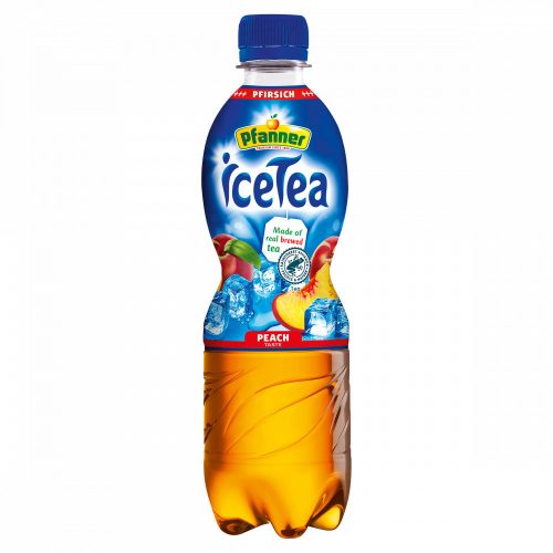 Pfanner Ice Tea fekete tea ital őszibarack ízesítéssel 0,5 l