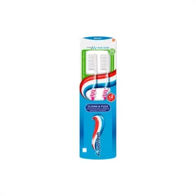   Aquafresh Clean&Flex fogkefe duopack közepesen erős sörtékkel