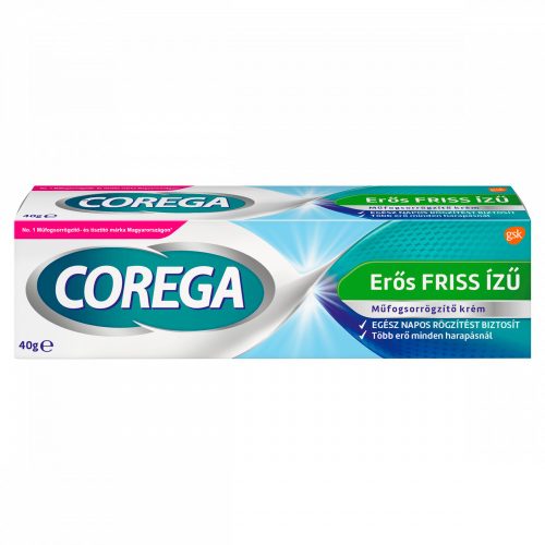 Corega Erős Friss ízű műfogsorrögzítő krém 40 g