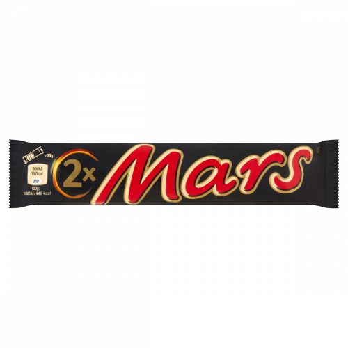 Mars karamellás kakaós krémes szeletek tejcsokoládéba mártva 2 x 35 g (70 g)