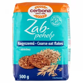 Cerbona zabpehely nagyszemű lapított 500g/10/