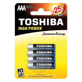 Toshiba alkáli elem LR3 BP4 AAA/4db