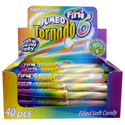 FINI Jumbo Tornado gumicukorka 50g /40 db