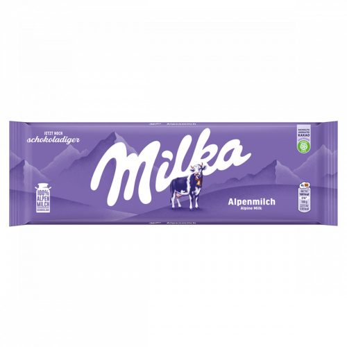 Milka alpesi tej felhasználásával készült tejcsokoládé 270 g