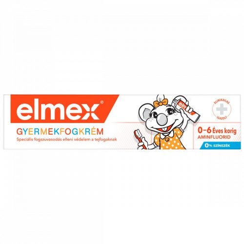 elmex Kids gyerek fogkrém 0-6 éves gyermekeknek 50 ml