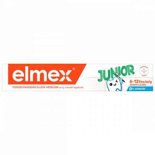 elmex Junior gyerek fogkrém 6-12 éves gyermekeknek 75 ml