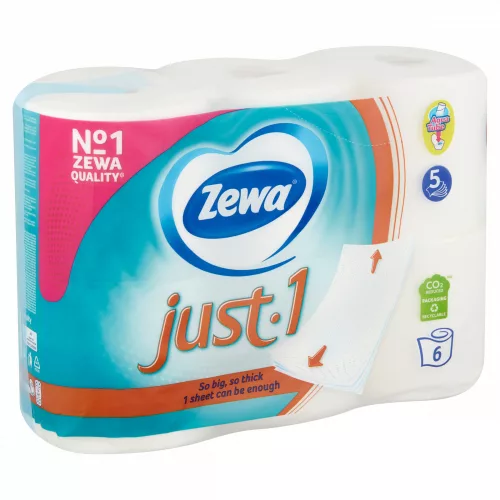 ZEWA JUST 1 TOALETTPAPÍR 5 RÉTEGŰ 6 TEK./ ÚJ