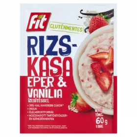   FIT reggeli Rizskása eper darabokkal és vanília ízesítéssel. 60g /20/