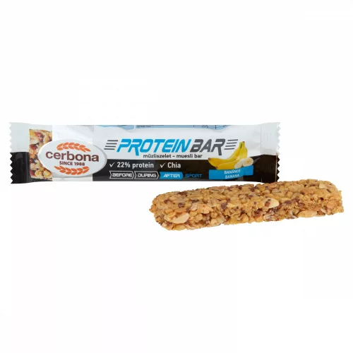Cerbona Protein Banános müzliszelet 35g