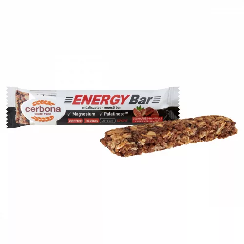 Cerbona Energy Csokoládés-mandulás müzliszelet 35g