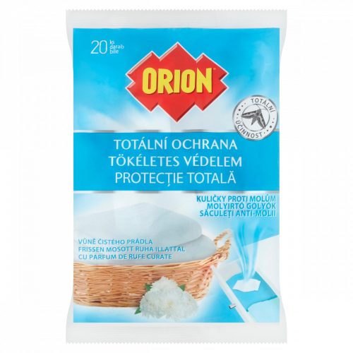 Orion molyirtó golyók frissen mosott ruha illattal 20 db