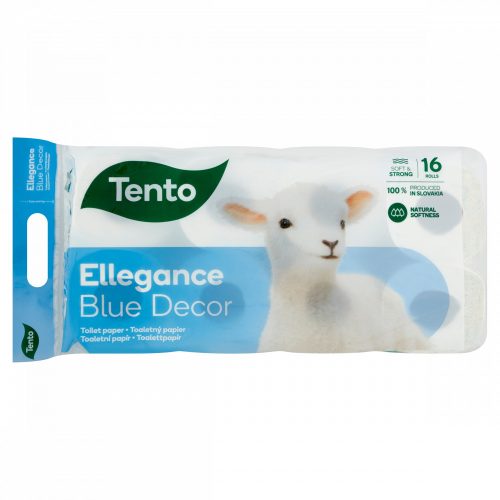 Tento Ellegance Blue Decor toalettpapír 3 rétegű, 16 tekercs