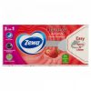 Zewa Deluxe Aroma Creamy Strawberry illatosított papír zsebkendő 3 rétegű 90 db