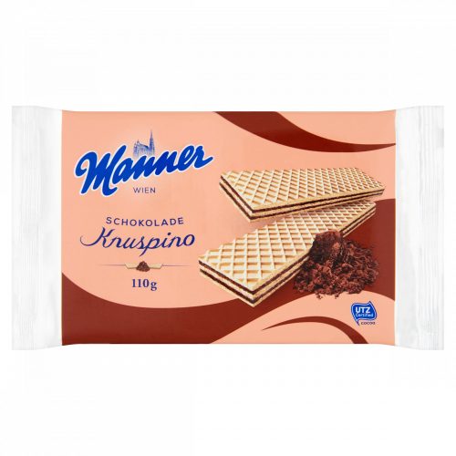 Manner Knuspino csokoládékrémmel töltött ostyaszeletek 110 g