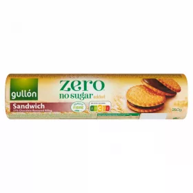   Gullón Zero csokoládé ízű krémmel töltött keksz, édesítőszerrel, hozzáadott cukor nélkül 250 g