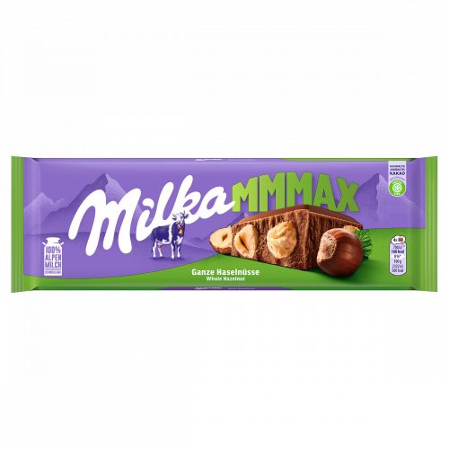 Milka Mmmax alpesi tejcsokoládé egész mogyoróval 270 g