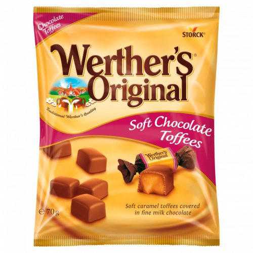 Werther's Original Chocolate Toffees karamella tejcsokoládéval bevonva 70 g