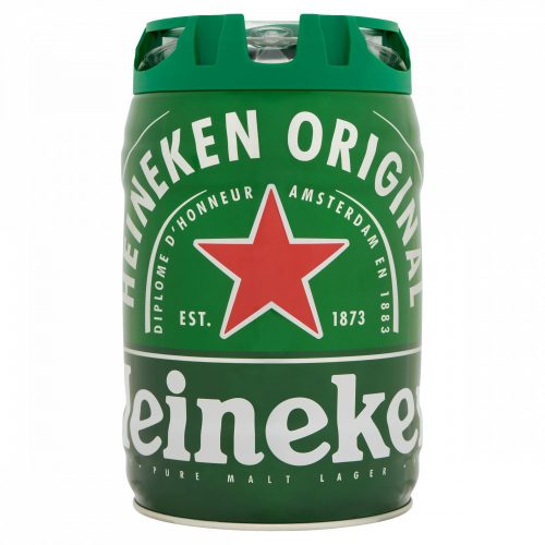 Heineken minőségi világos sör 5% 5 l hordó