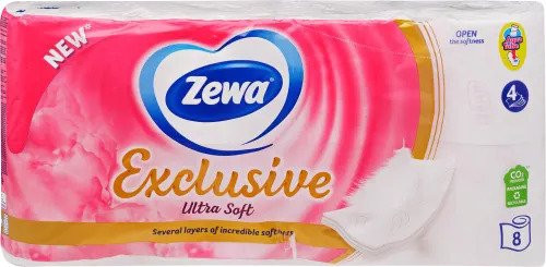 Zewa Exclus.Toalettpapír 4r.Ultra soft 8tek.