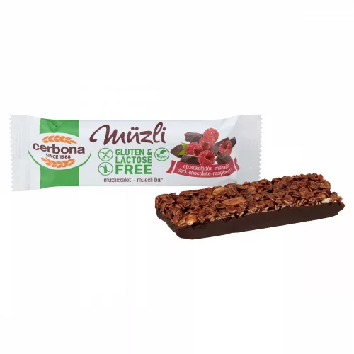 Cerbona GM étcsokis-málnás müzliszelet 35g/20/