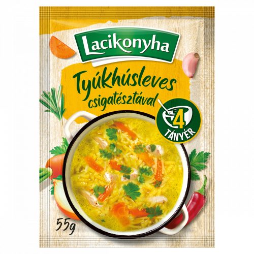 Lacikonyha tyúkhúsleves csigatésztával 55 g