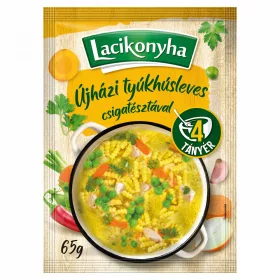   Lacikonyha Újházi tyúkhúsleves csigatésztával 4 tányéros 65g