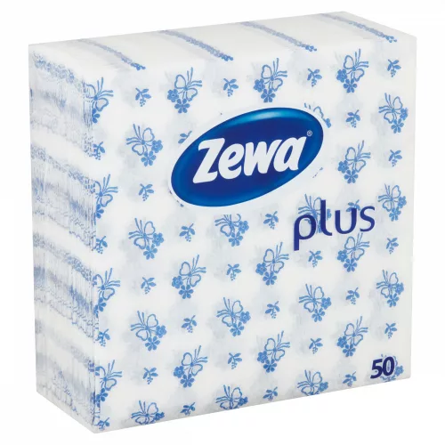 Zewa Plus 1 rétegű szalvéta Kék 50 db