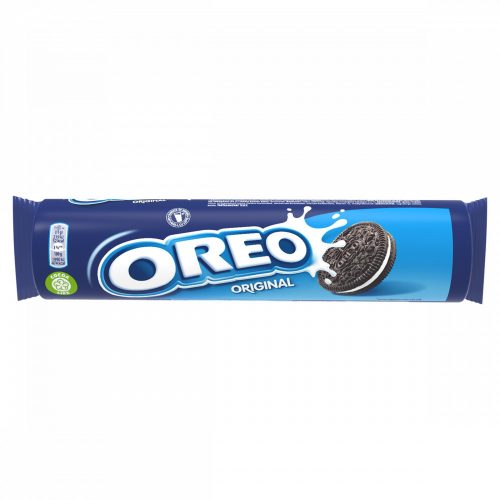 Oreo Original vaníliaízű töltelékkel töltött kakaós keksz 154 g 